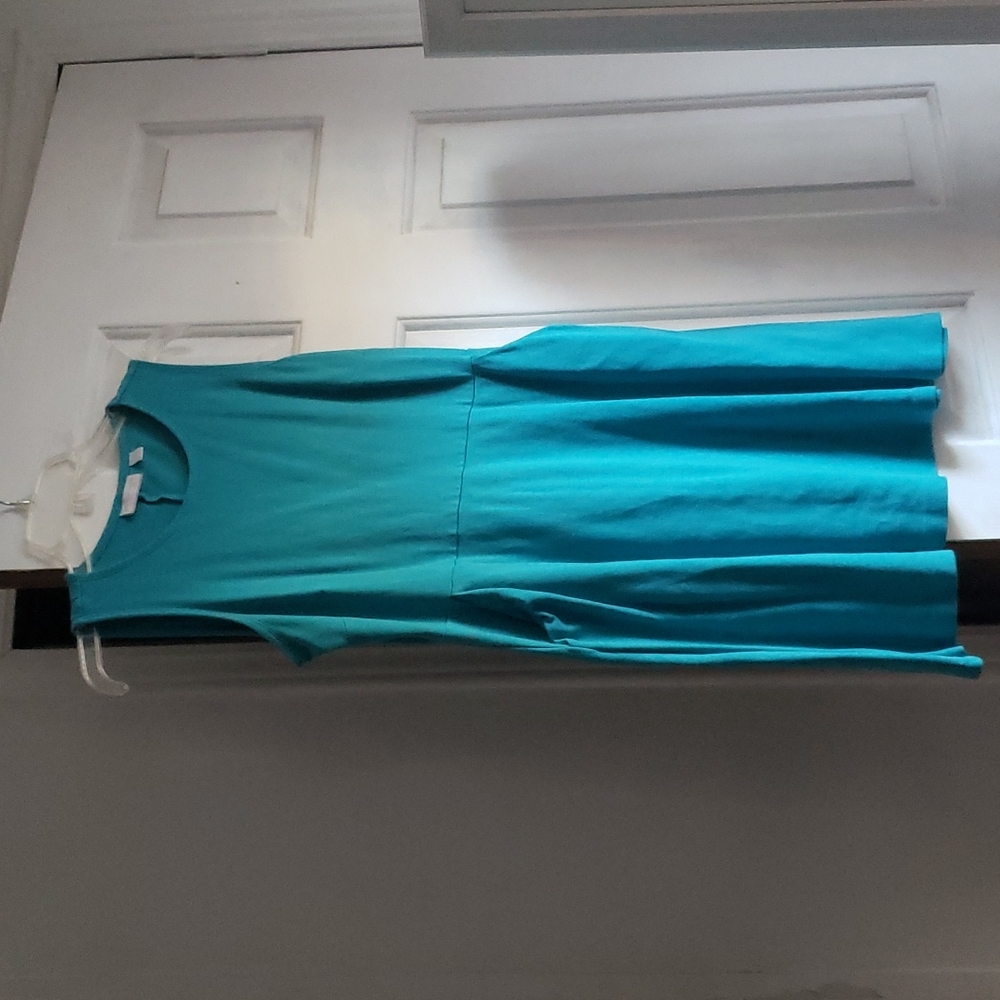 Blue Mini Dress with POCKETS!